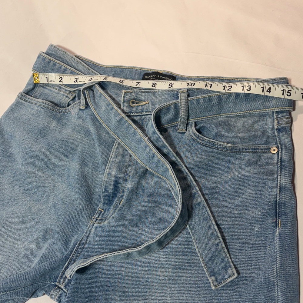 Banana Republic High Rise Wide Leg Jeans Light Wash Size 30 Regular - Picture 4 of 10